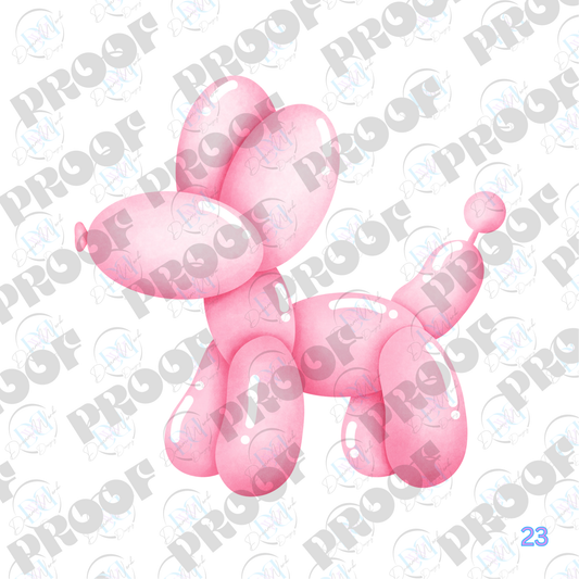 Balloon Dog Pastel (Multiple Options Apparel)